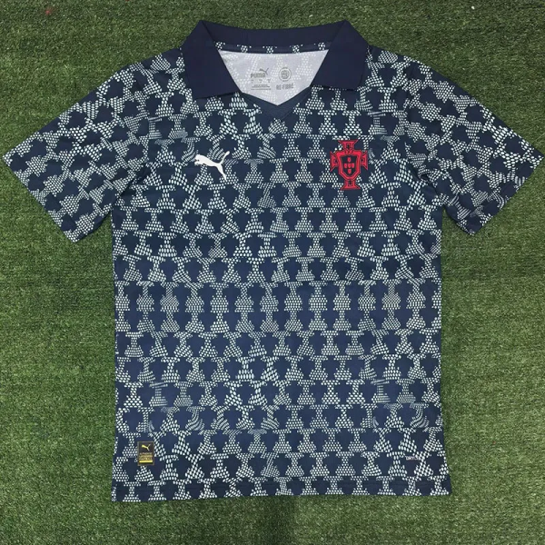 25-26 Portugal Grey Black Training Shirts *彪马标