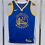 22-23 WARRIORS WISEMAN #33 Blue Top Quality Hot Pressing NBA Jersey