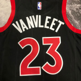 22-23 RAPTORS VANVLEET #23 Black red Top Quality Hot Pressing NBA Jersey (Trapeze Edition)