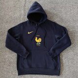 2024 France Dark blue Fleece Hoodie