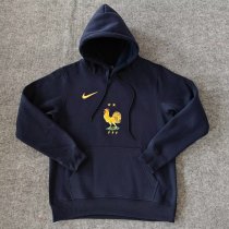 2024 France Dark blue Fleece Hoodie