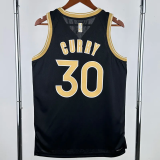 23-24 WARRIORS CURRY #30 Black Glory Edition Top Quality Hot Pressing NBA Jersey