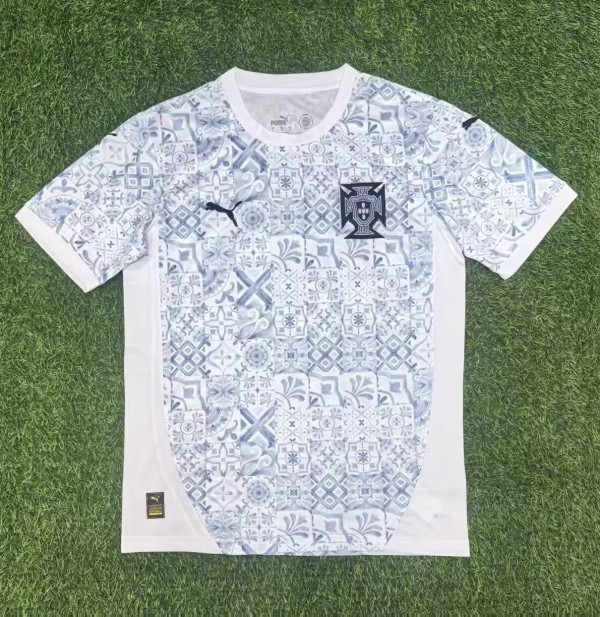 25-26 Portugal Grey Goalkeeper Fans Soccer Jersey *PM