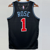 2019 BULLS ROSE #1 Black City Edition Top Quality Hot Pressing NBA Retro Jersey