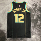 22-23 HORNETS OUBRE JR. #12 Black City Edition Top Quality Hot Pressing NBA Jersey
