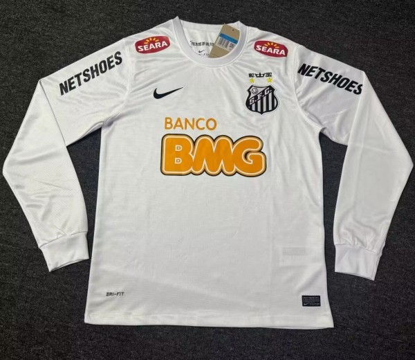 2011-2012 Santos FC Home Long sleeves Retro Soccer Jersey