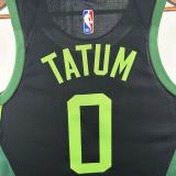 24-25 CELTICS TATUM #0 Black City Edition Top Quality Hot Pressing NBA Jersey