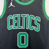 22-23 CELTICS TATUM #0 Black Top Quality Hot Pressing NBA Jersey (Trapeze Edition)
