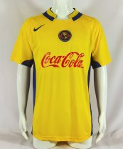 2004-2005 Club America Home Yellow Retro Soccer Jersey