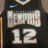 22-23 Grizzlies MORANT #12 Black City Edition Top Quality Hot Pressing NBA Jersey