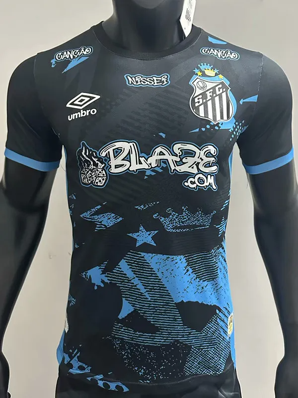 25-26 Santos FC Black Special Edition Player Version Training Shirts
