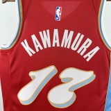 24-25 Grizzlies KAWAMURA #17 Red City Edition Top Quality Hot Pressing NBA Jersey