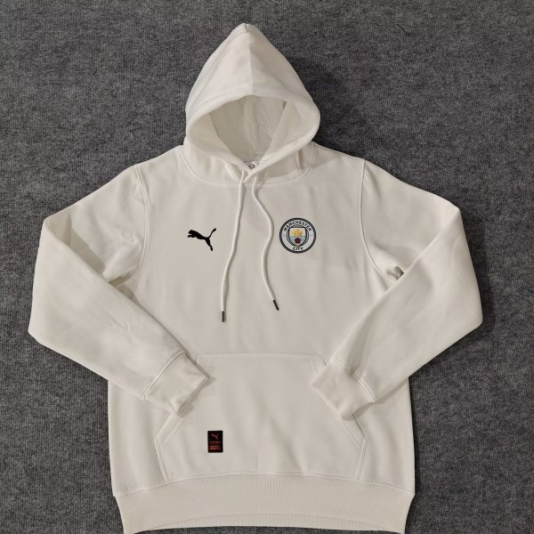 2024 Man City White Fleece Hoodie