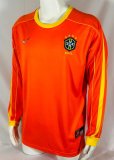 1998 Brazil Long sleeves Retro Soccer Jersey