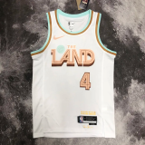22-23 Kings MOBLEY #4 White City Edition Top Quality Hot Pressing NBA Jersey
