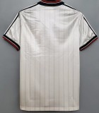 1983 Man Utd Away White Retro Soccer Jersey