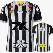 25-26 Santos FC Away Print Sponsor Fans Soccer Jersey*全广告