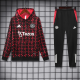 25-26 Man Utd Red Black Hoodie Tracksuit (卫衣套装)