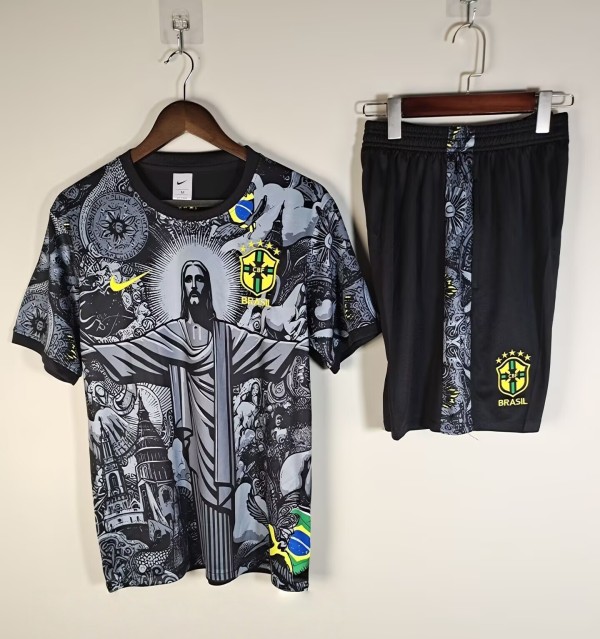 25-26 Brazil High Quality Kids Training Short Suit