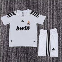 2008-2009 RMA Home Retro Kids Soccer Jersey 1:1 Thai Quality