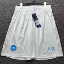 25-26 Napoli Home White Shorts Pants 1:1 Thai Quality (蓝标)