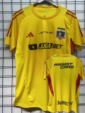 25-26 Colo-Colo Yellow Goalkeeper Fans Soccer Jersey 1:1 Thai Quality