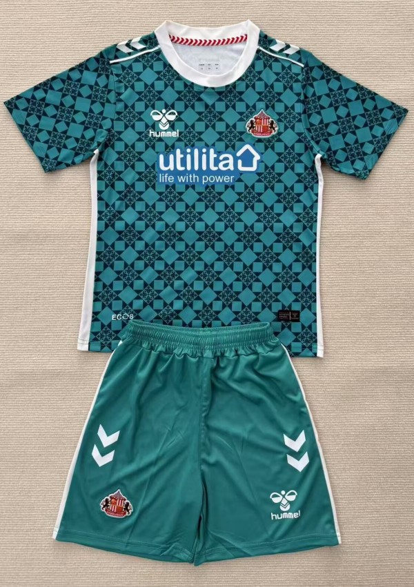 25-26 Sunderland Green GoalKeeper Kids Soccer Jersey 1:1 Thai Quality