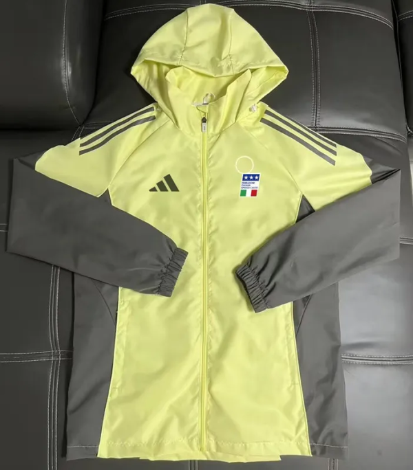 25-26 Italy Yellow Windbreaker