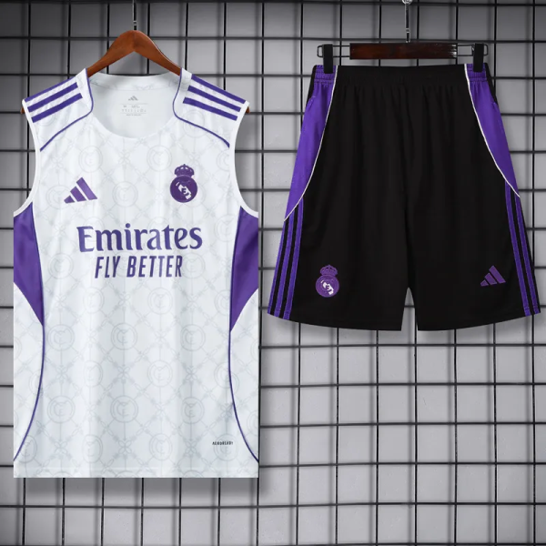 25-26 RMA White Tank Top And Shorts Suit