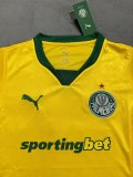 25-26 Palmeiras Yellow Third Women Soccer Jersey (女)  1:1 Thai Quality