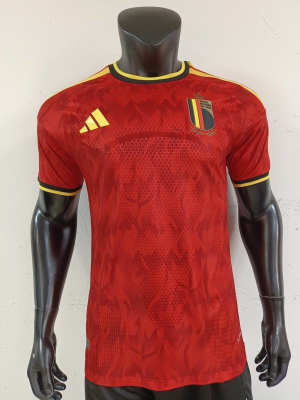 25-26 Belgium Home Player Version Soccer Jersey 1:1 Thai Quality