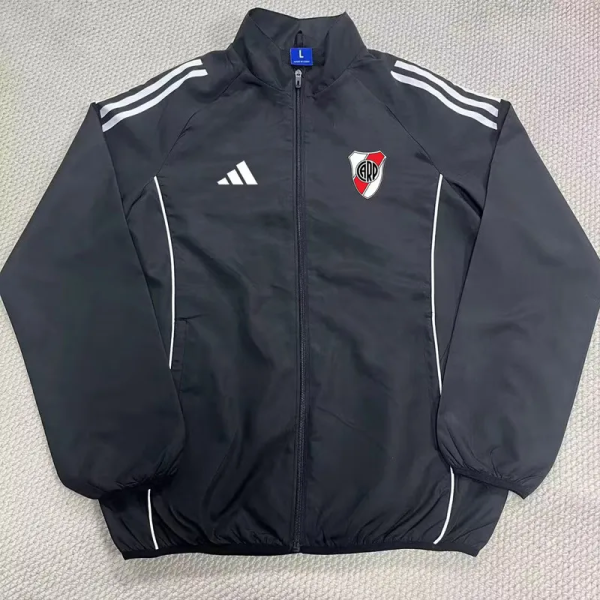 25-26 River Plate Black Windbreaker