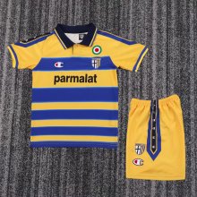 1999-2000 Parma Home Retro Kids Soccer Jersey