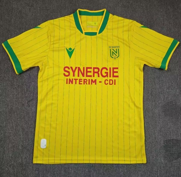 25-26 Nantes Home Fans Soccer Jersey