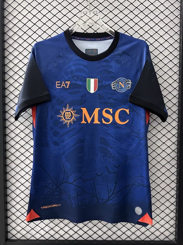 25-26 Napoli Blue All Saints' Day Fans Soccer Jersey