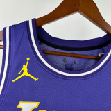25-26 Lakers DONCIC #77 Purple Top Quality Hot Pressing NBA Jersey (Trapeze Edition) 飞人版