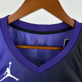 23-24 Kings LAVINE #8 Purple Top Quality Hot Pressing NBA Jersey (Trapeze Edition)飞人版