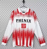 1991-1992 AS Cannes Home Retro Long Sleeve Soccer Jersey
