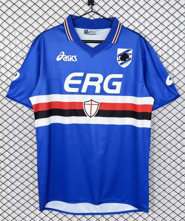 2003-2004 Sampdoria Home Retro Soccer Jersey