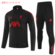 25-26 Liverpool High Quality Kids Half Pull Tracksuit