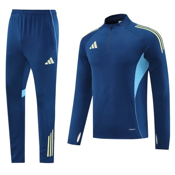 2025 AD Blue Half Pull Tracksuit 