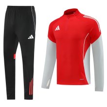 2025 AD Red Half Pull Tracksuit 