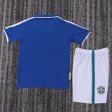 1997 Brazil Away Retro Kids Soccer Jersey