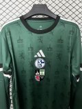25-26 Schalke 04 150th Anniversary Commemorative Edition Long sleeves Fans Soccer Jersey