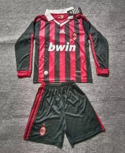 2009-2010 ACM Home Long sleeves Retro Kids Soccer Jersey