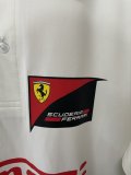 2025 F1 Ferrari New Pattern White Short Sleeve Racing Suit