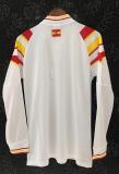 1996 Spain Home Long Sleeve Retro Soccer Jersey