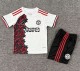 25-26 Man Utd White Special Edition Kids Soccer Jersey