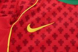 2004 Portugal Home Long sleeves Retro Kids Soccer Jersey