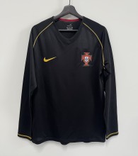 2006 Portugal Away Long Sleeve Retro Soccer Jersey